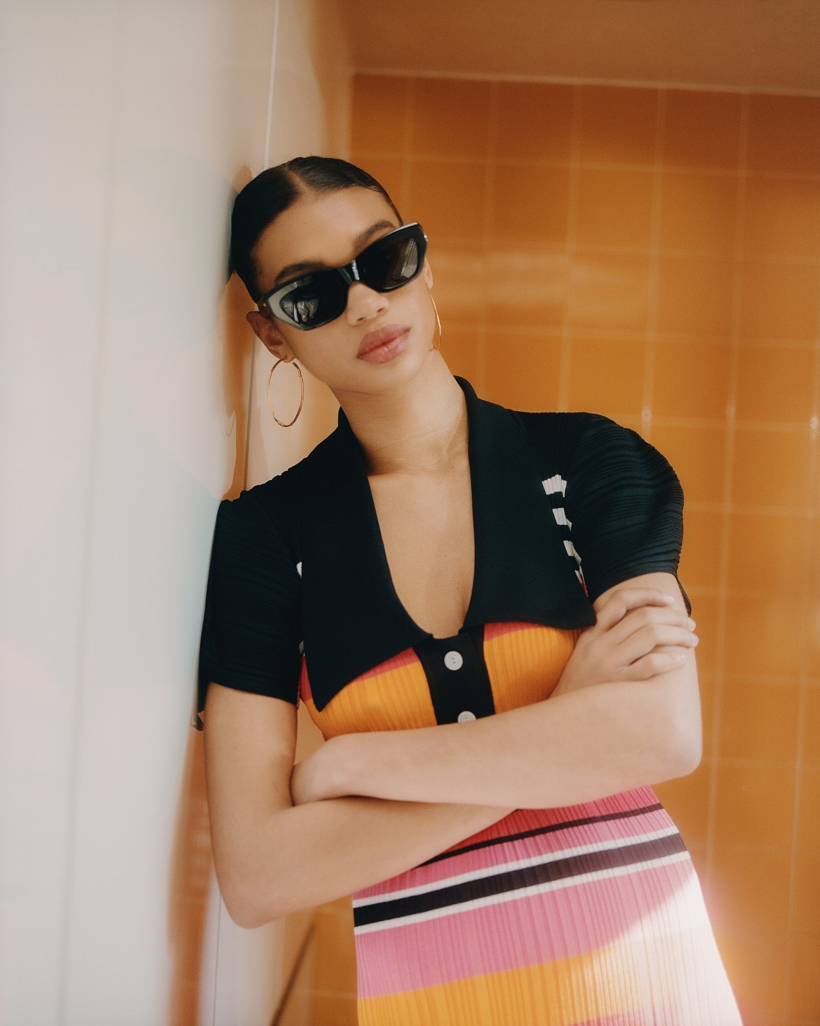 Kimeze Black 56MM Cat Eye Sunglasses Kimeze Damba 56MM Cat-Eye Sunglasses | Saks Fifth Avenue main image 3